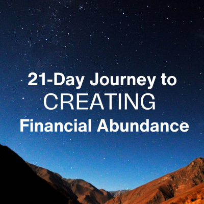 Image of mountains and sky - 21 day journey to creating financial abundance